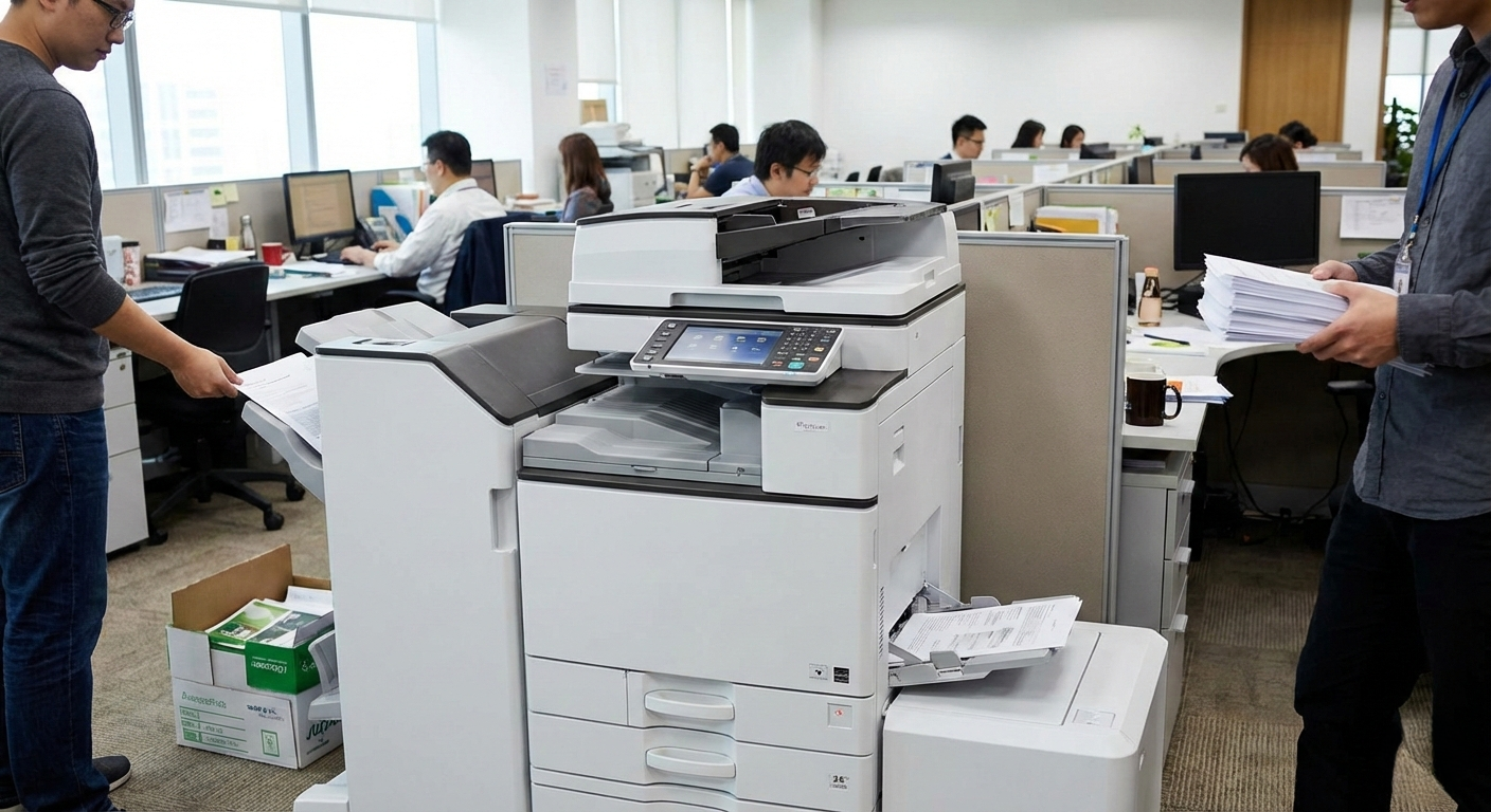 Canon office copier machine touchscreen panel for printing and scanning Malaysia