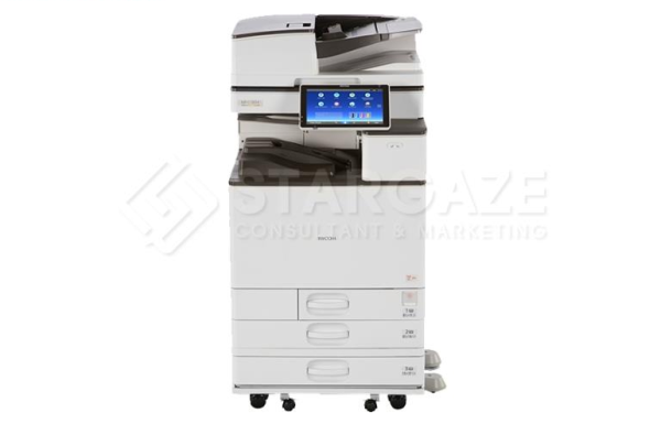 Ricoh Photostat Machine MPC Series color laser multifunction printer in office use